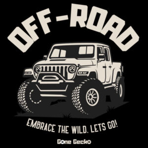 Off Road Embrace the Wild Lets Go - AS Colour Womens Shallow Scoop Tee Design