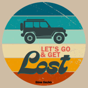 Lets Go & Get Lost - AS Colour Mens Block T shirt Design