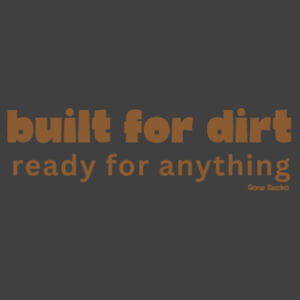 Built for dirt ready for anything - Stonewash Bandana Bib Design