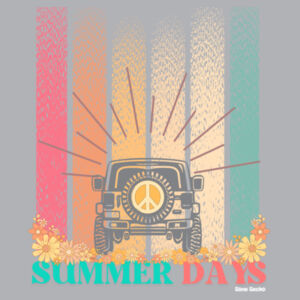 Summer Days Retro - AS Colour Womens Mali Tee Design