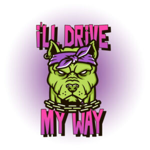 I'll Drive My Way  - Coaster - Square Hardboard Design