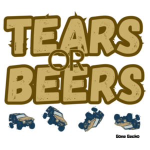 Tears or Beers - Coaster - Square Hardboard Design
