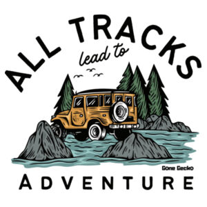 All Tracks Lead to Adventure - AS Colour Mens Block T shirt Design