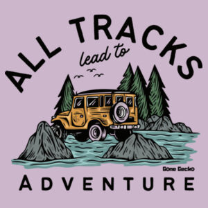 All Tracks Lead to Adventure - Cloke Womens Silhouette Tee Design