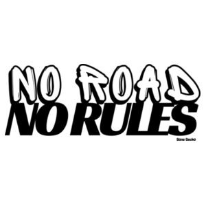 No Road No Rules - Thread Project Unisex Summer Tee Design