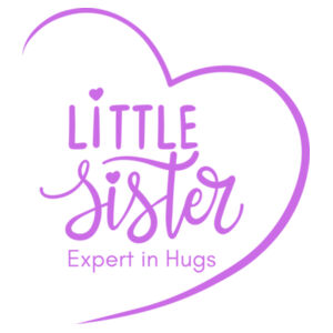 Little Sister Expert in Hugs - Cloke Kids Outline Tee Design
