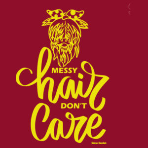 Messy Hair Dont Care - AS Colour Kids Youth T shirt - AS Colour Kids Youth T shirt Design