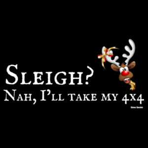 Sleigh? Nah, I'll take my 4x4 - Thread Project Unisex Summer Tee Design