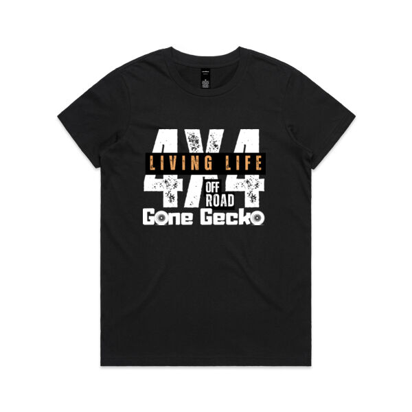 4x4 Living Life Off Road - AS Colour Womens Maple Tee Thumbnail