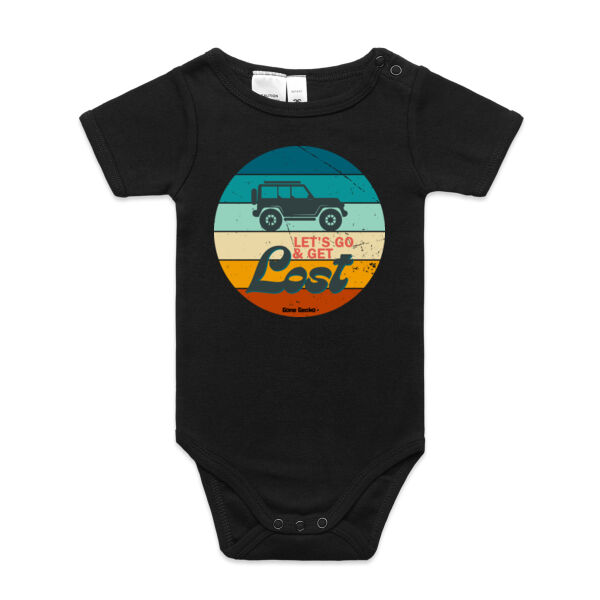 Lets Go & Get Lost - AS Colour Organic Infant Mini-Me One-Piece Thumbnail