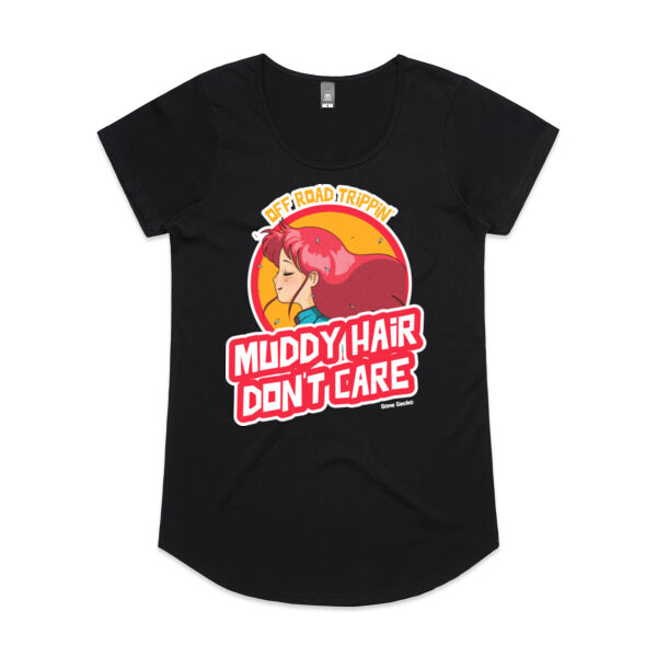 Muddy Hair Don't Care - AS Colour Womens Mali Tee Thumbnail
