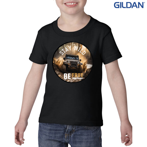 Stay Wild Be Free  - Gildan Toddler Heavy Cotton T-Shirt Thumbnail