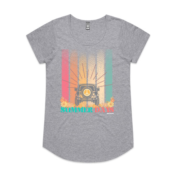 Summer Days Retro - AS Colour Womens Mali Tee Thumbnail