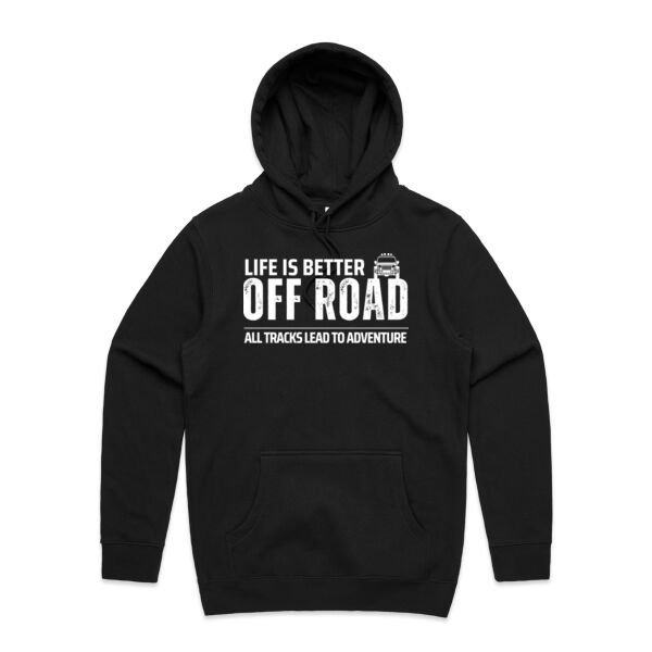 Life is Better Off Road - AS Colour Mens Stencil Hoodie Thumbnail