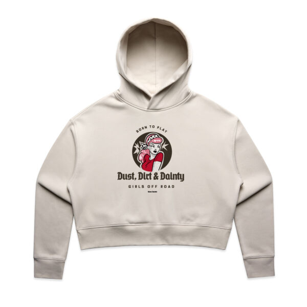 Dust, Dirt & Dainty Off Road Tee - AS Colour Womens Relax Crop Hood Thumbnail