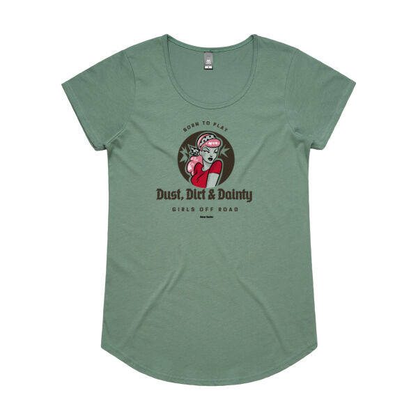 Dust, Dirt & Dainty Off Road Tee - AS Colour Womens Mali Tee Thumbnail