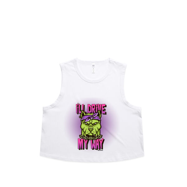 I'll Drive My Way - AS Colour Womens Martina Crop Tank Thumbnail