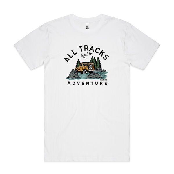 All Tracks Lead to Adventure - AS Colour Mens Block T shirt Thumbnail