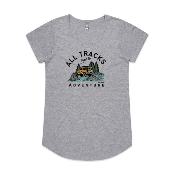All Tracks Lead to Adventure - AS Colour Womens Mali Tee Thumbnail