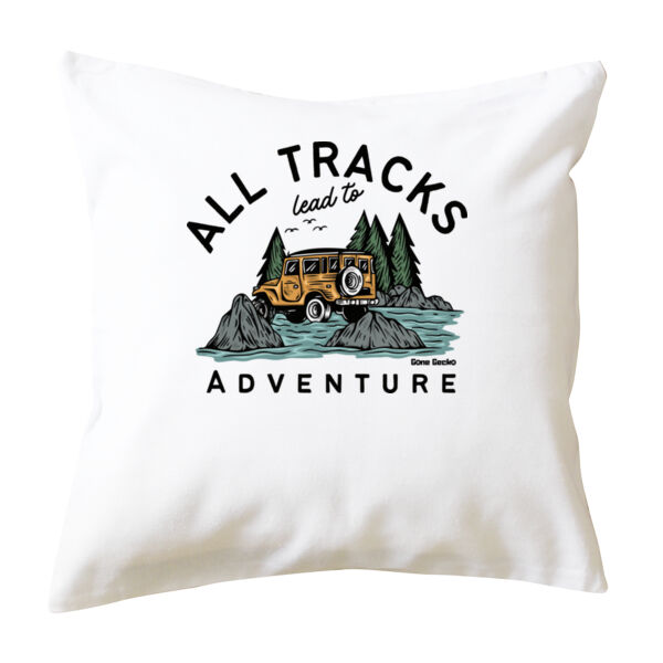 All Tracks Lead to Adventure - Cushion cover Thumbnail