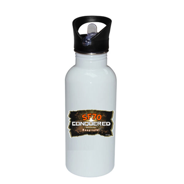 SF70 Conquered - Stainless Bottle with Straw Top Thumbnail