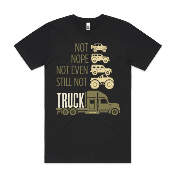No,Nope, Not Even, Still Not, TRUCK - AS Colour Mens Block T shirt Thumbnail