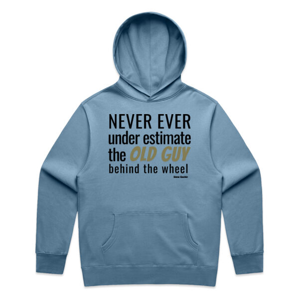 Never Ever under estimate the Old Guy behind the wheel - AS Colour Mens Relax Hood Thumbnail
