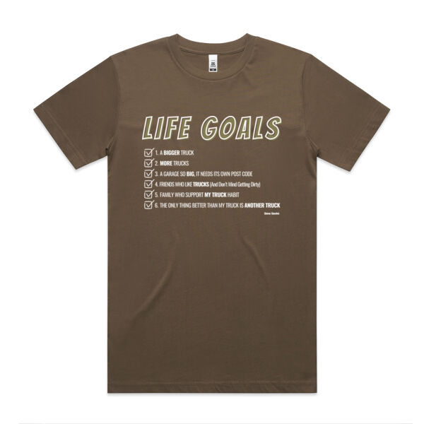 Life Goals, A bigger Truck - AS Colour Mens Block T shirt Thumbnail