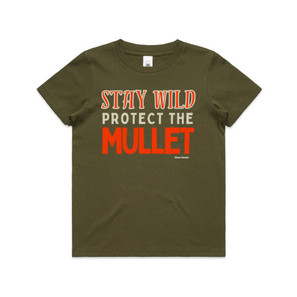 Stay Wild Protect the Mullet - AS Colour Kids Youth T shirt - AS Colour Kids Youth T shirt Thumbnail