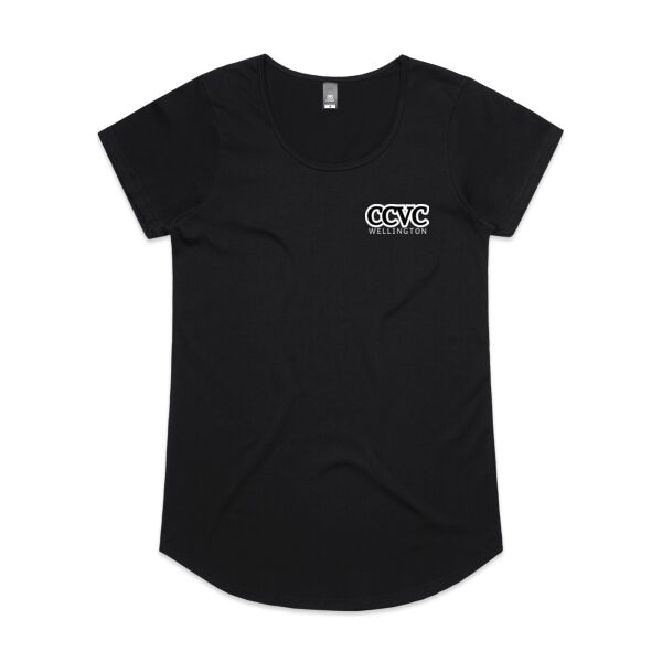 CCVC White on Black - AS Colour Womens Mali Tee Thumbnail