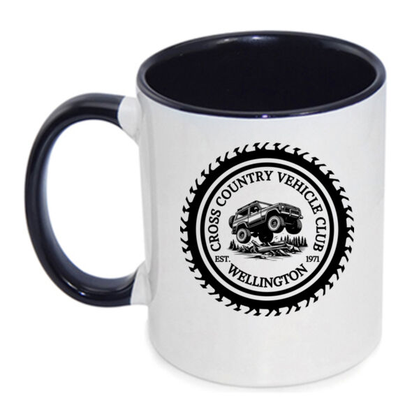 CCVC - Black Print - Inner Coloured Mug Thumbnail