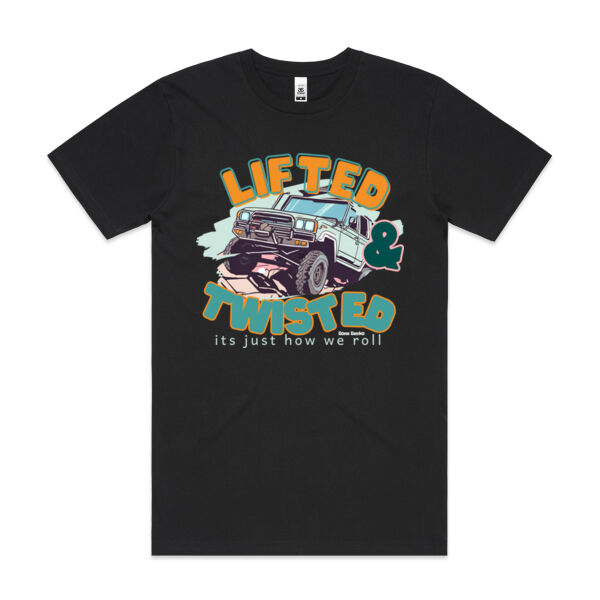 Lifted and Twisted  - AS Colour Mens Block T shirt Thumbnail