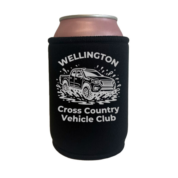 CCVC Light print Competition Winner Design - Black Can Cooler Thumbnail