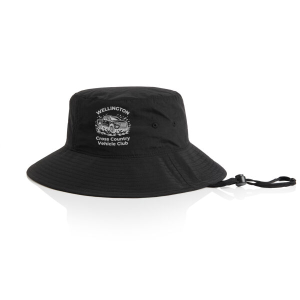 CCVC Light print Competition Winner Design - AS Colour Nylon Wide Brim Bucket Hat Thumbnail