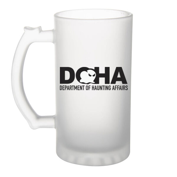 DOHA  - Frosted Glass Beer Mug Thumbnail