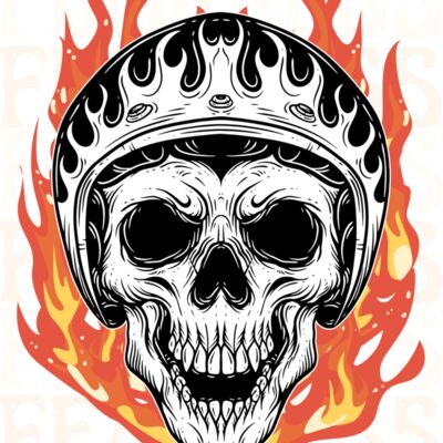 Black Blue Illustrative Fearless T Shirt  1  Thumbnail